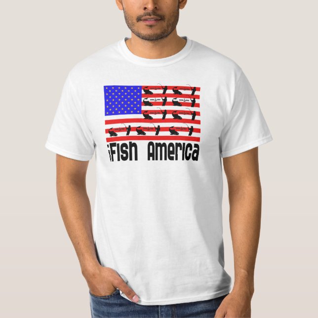Camiseta El regalo de pesca en Estados Unidos (Anverso)
