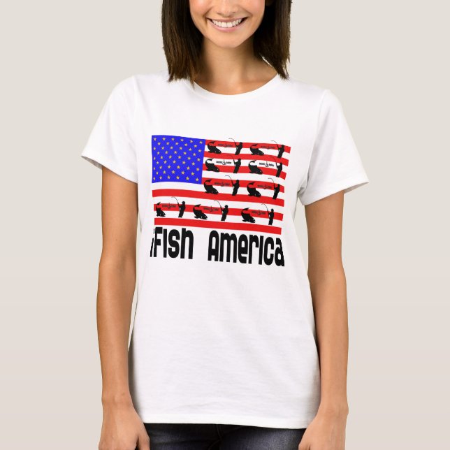 Camiseta El regalo de pesca en Estados Unidos (Anverso)