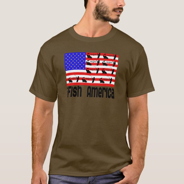 Camiseta El regalo de pesca en Estados Unidos (Anverso)