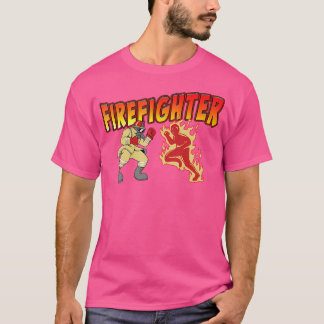 Camiseta El regalo del bombero es gracioso