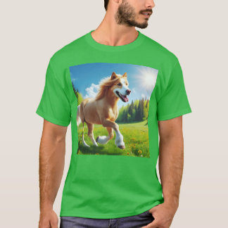 Camiseta El regalo del caballo de recuperación dorado