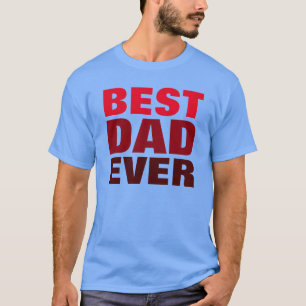 Camiseta El regalo del Día del Padre Azul Rojo de la camise