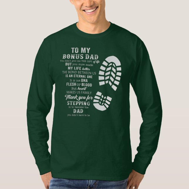 Camiseta El regalo del Día del Padre Bonus de Stepdad para (Anverso)