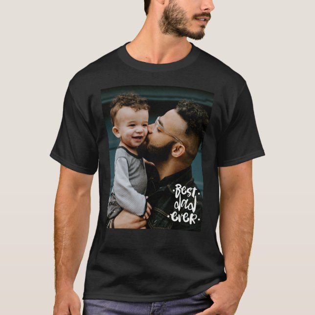 Camiseta El regalo del Día del Padre de la foto del mejor p (Anverso)