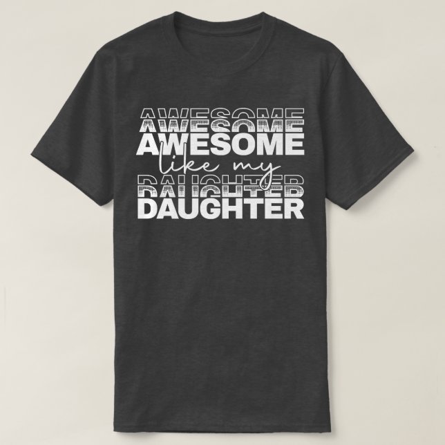 Camiseta El regalo del Día del Padre de la hija esposa incr (Diseño del anverso)