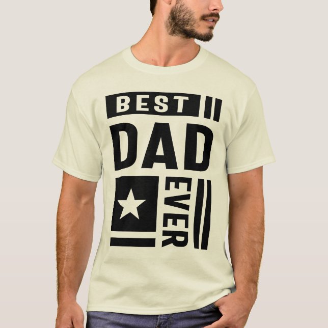 Camiseta El regalo del Día del Padre del Mejor Papá Nunca (Anverso)