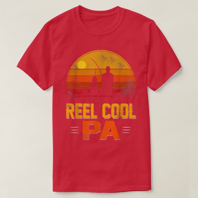 Camiseta El regalo del Día del Padre Gracioso Reel de pesca (Diseño del anverso)