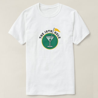 Camiseta El regalo del diadismo divertido del golf del 19° 