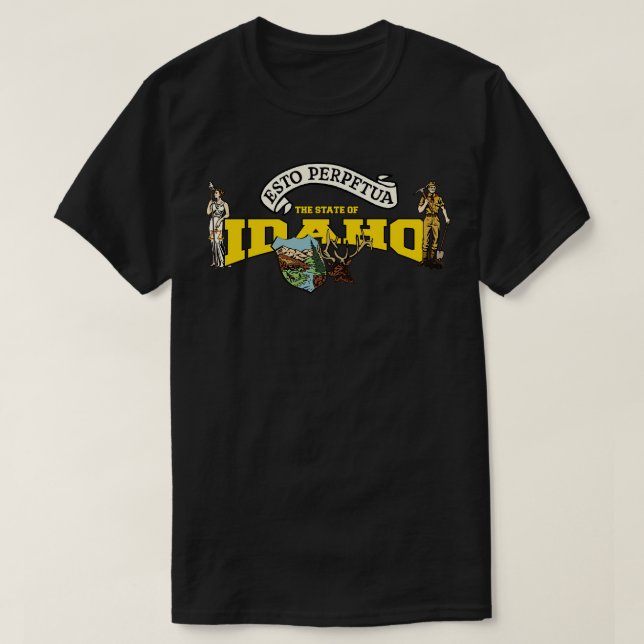Camiseta El regalo del estado de Idaho (Diseño del anverso)
