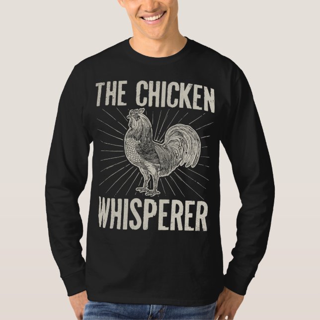 Camiseta El regalo del granjero del Whisperer del pollo (Anverso)
