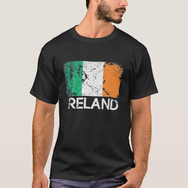 Camiseta El regalo del orgullo de la bandera irlandesa de V (Anverso)