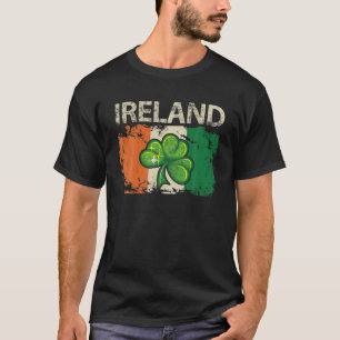 Camiseta El regalo del orgullo de la bandera irlandesa de V