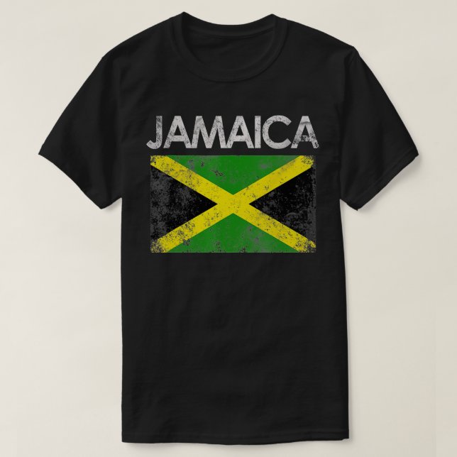 Camiseta El regalo del orgullo de la bandera jamaiquina (Diseño del anverso)
