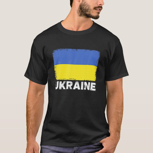 Camiseta El regalo del orgullo de la bandera ucraniana (Anverso)