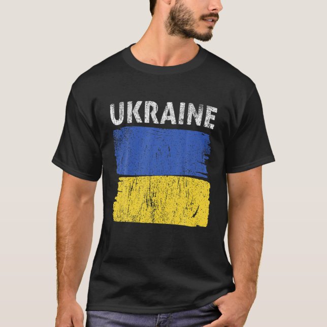 Camiseta El regalo del orgullo de la bandera ucraniana (Anverso)
