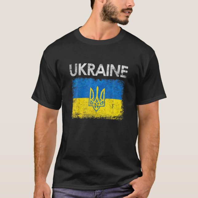 Camiseta El regalo del orgullo de la bandera ucraniana (Anverso)