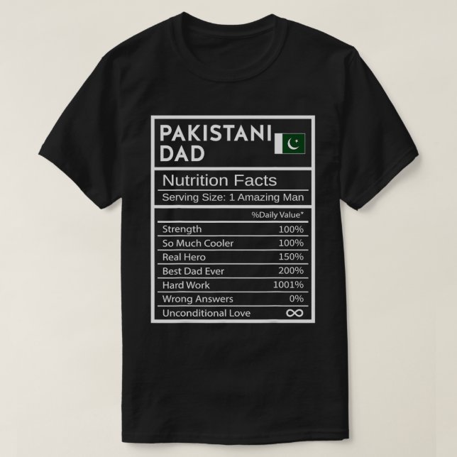 Camiseta El regalo del Orgullo Nacional de Papá Pakistaní (Diseño del anverso)