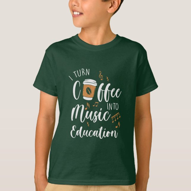 Camiseta El regalo del profesor transformo el café en educa (Anverso)