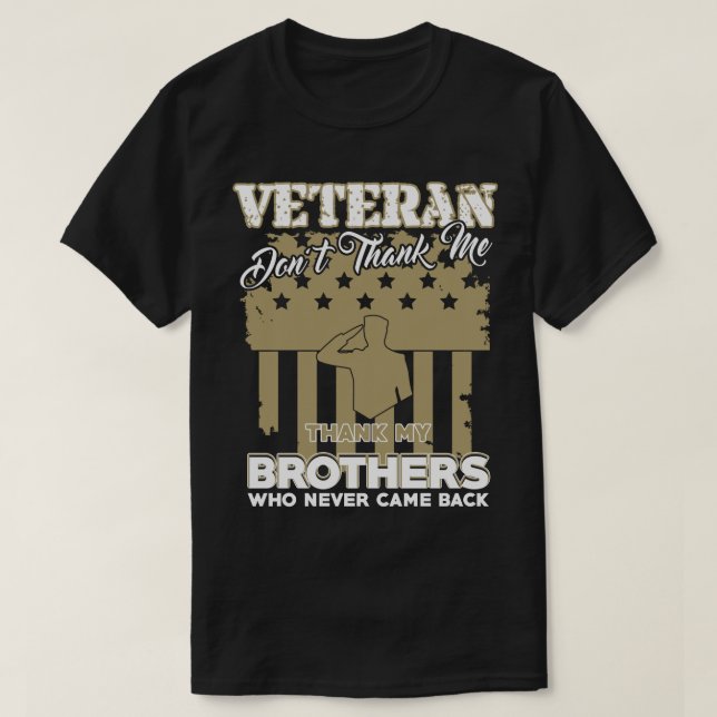 Camiseta El regalo del veterano, no me agradece (Diseño del anverso)