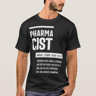 Camiseta El regalo divertido de la definición farmacéutica