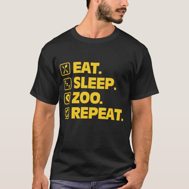 Camiseta El regalo divertido del Zookeeper come el animal (Anverso)