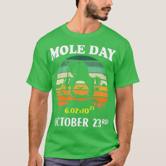 Camiseta El regalo número 23 de octubre de Avogadro de Mole
