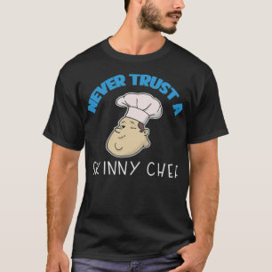 Camiseta El regalo nunca confía en un delantal para cocinar