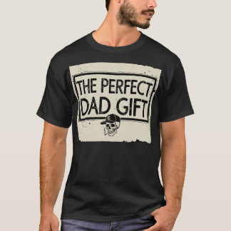 Camiseta “EL REGALO PERFECTO PARA PAPÁ” logotipo grunge de