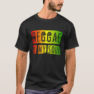 Camiseta El reggae es mi alma, rasta, rastafari, jamaiquino