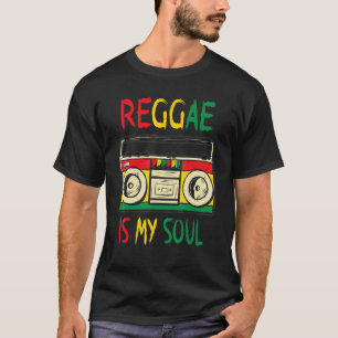Camiseta El reggae es mi alma, rasta, rastafari, jamaiquino