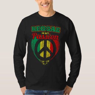 Camiseta El Reggae Es Mi Pasión La Bandera Rastafari Con El