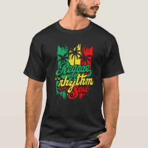 Camiseta El Reggae Es Un Ritmo De Mi Alma Bandera Rastafari