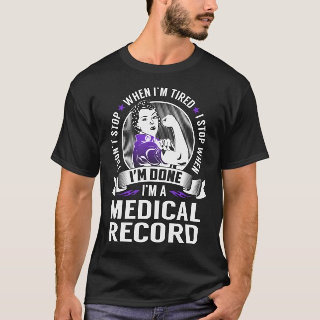 Camiseta El registro médico se detiene cuando termine (Anverso)