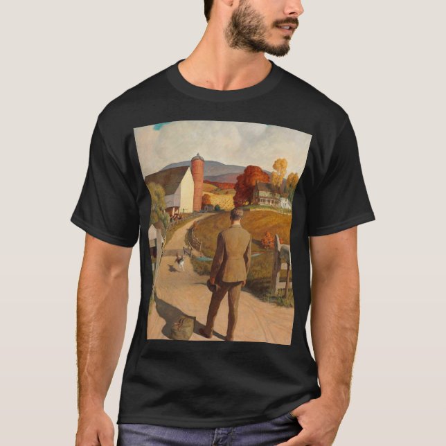 Camiseta El regreso a casa, 1945, de Newell Convers Wyeth (Anverso)