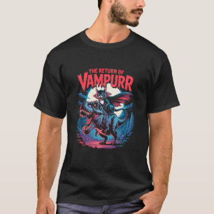 Camiseta El regreso de Vampurr Dinosaurio divertido gato Ha