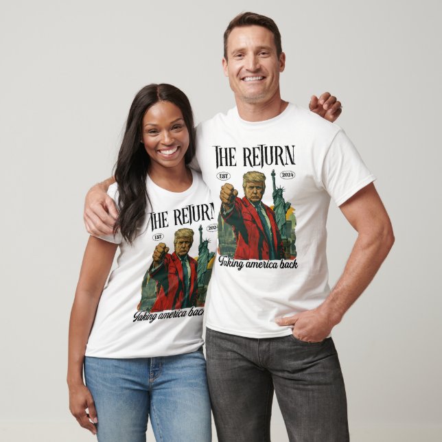 Camiseta El regreso del presidente Donald Trump 2024 (Unisexo)