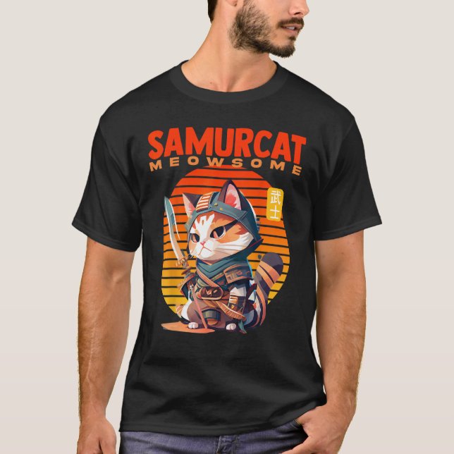 Camiseta El reino de Samurai Kitty, donde la calma se encue (Anverso)