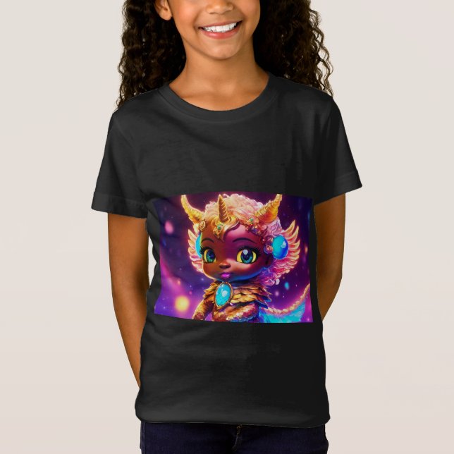 Camiseta El reino encantado de Kewpie: Dragón melanado-Unic (Anverso)