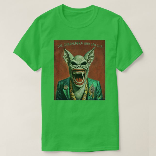 Camiseta El reír de Chupacabra (Diseño del anverso)