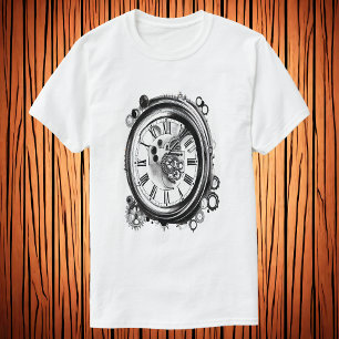 Camiseta El reloj   Arte IA
