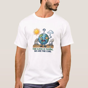 Camiseta El reloj está sonando Conciencia Ecológica Tierr