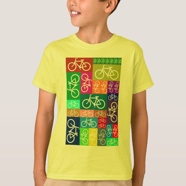 Camiseta El remiendo monta en bicicleta arte (Anverso)