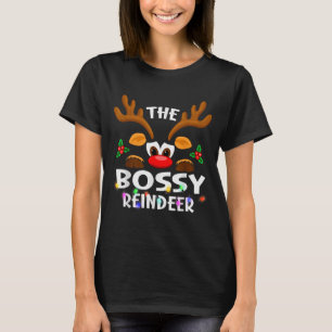 Camiseta El reno mandón de Navidad hombres mujeres