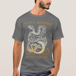 Camiseta El reptil del territorio de Arizona, la serpiente 