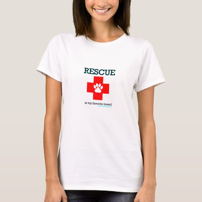 Camiseta El rescate es mi raza preferida (Anverso)