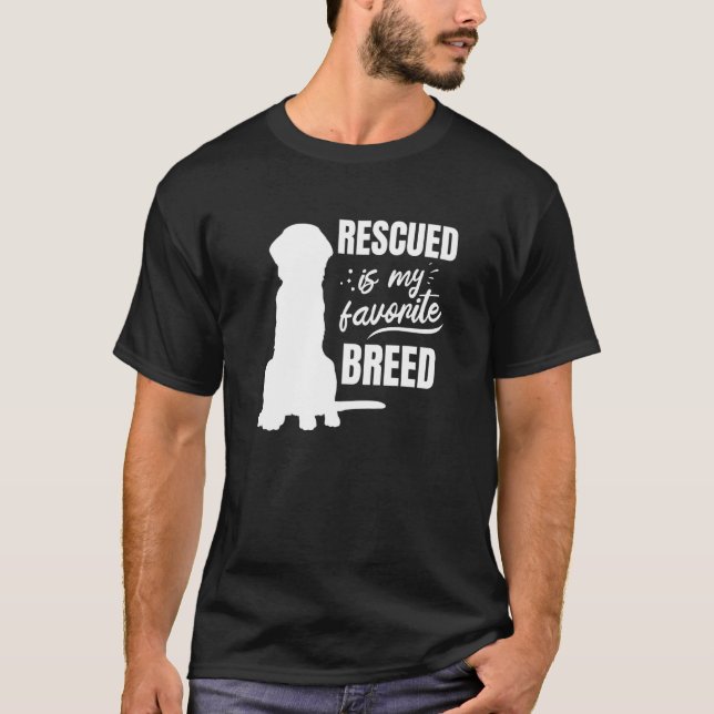 Camiseta El Rescate Es Mi Rescate Perro Favorito (Anverso)