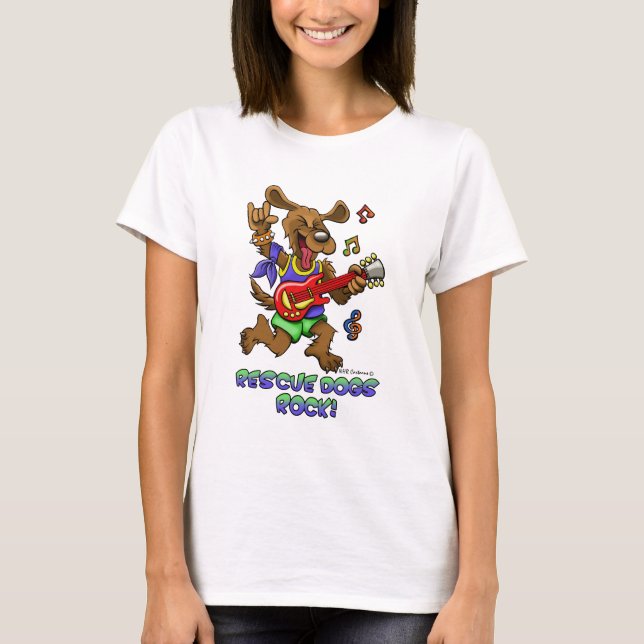 Camiseta ¡El rescate persigue la roca! (Anverso)