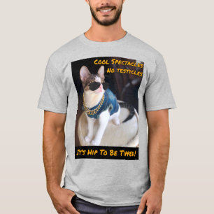 Camiseta El RESCATE UNISEX TNR del gato "es cadera que se