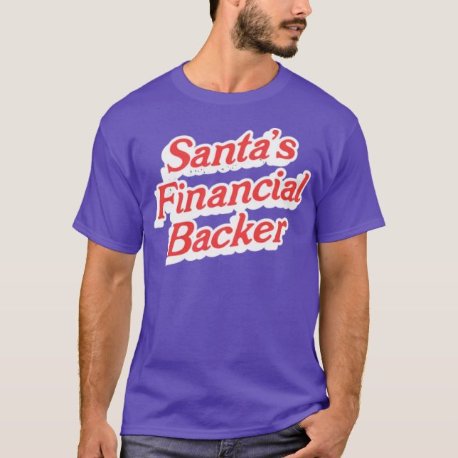 Camiseta El respaldo financiero de Santa Claus (Anverso)
