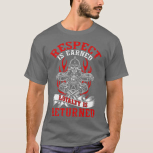 Camiseta El Respeto A Los Hombres Se Ganó La Lealtad Se Dev